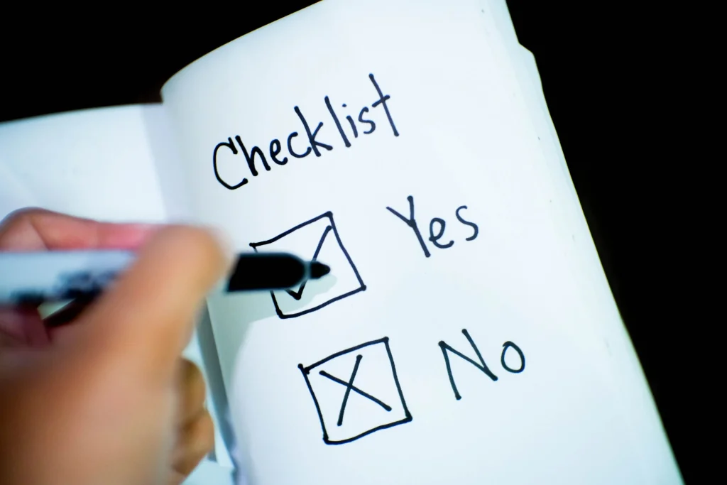 Check list rempli Ikhono soultions pau